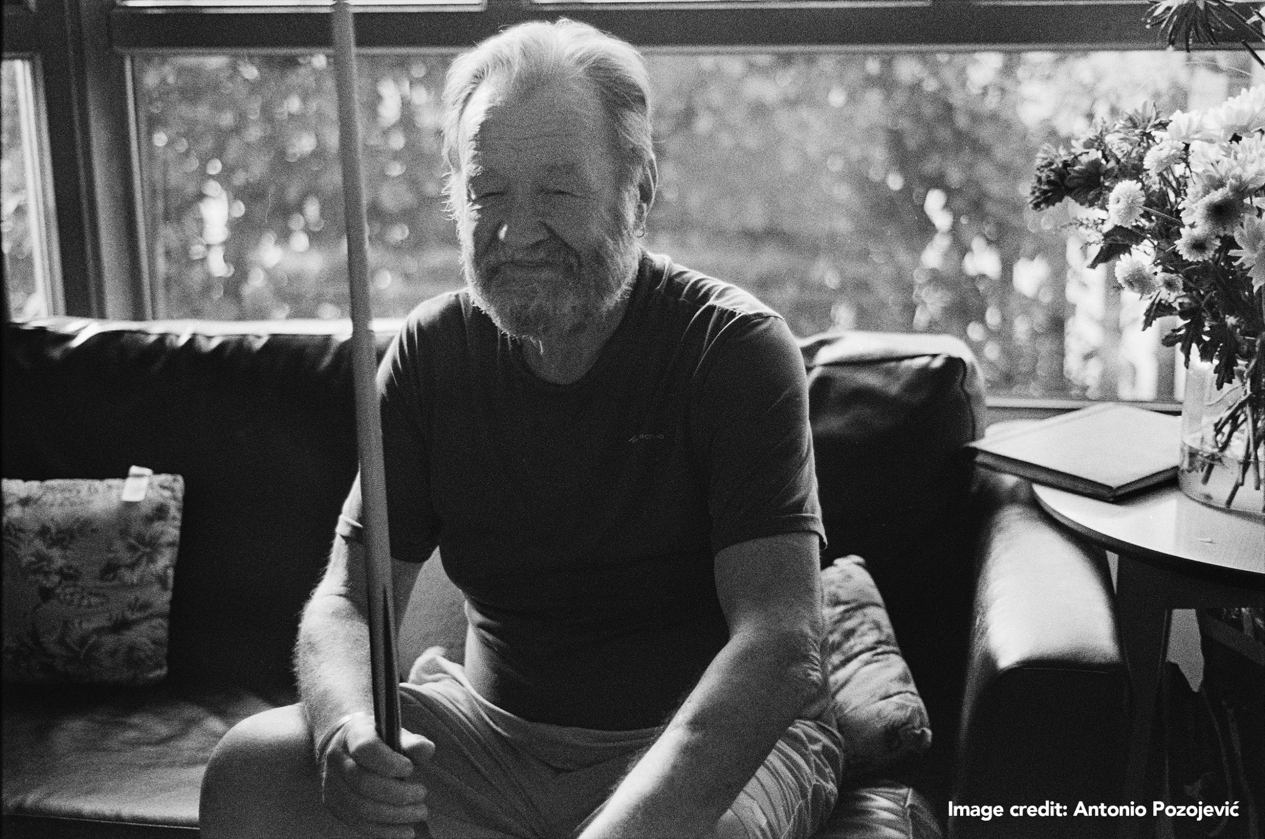 Woman using disposable camera